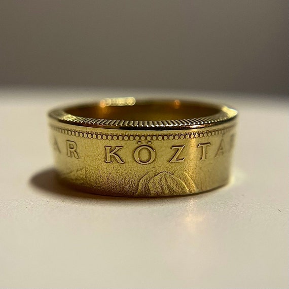 Hungary Ring | Hungarian Coin Ring | Vintage Handmade European Ring | Magyar Érmegyűrű | Budapest Ring | Gift from Hungary | European