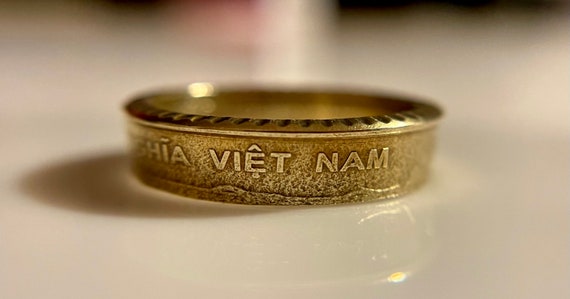 Vietnamese Coin Ring | Vietnam Coin Ring | Hand Made | Dong | Ho Chi Minh Ring
