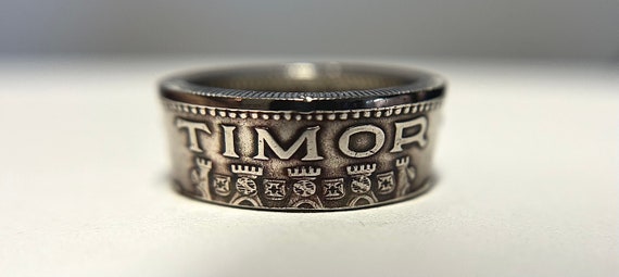 Timor Coin Ring/ Hand Made Island of Timor Jewelry