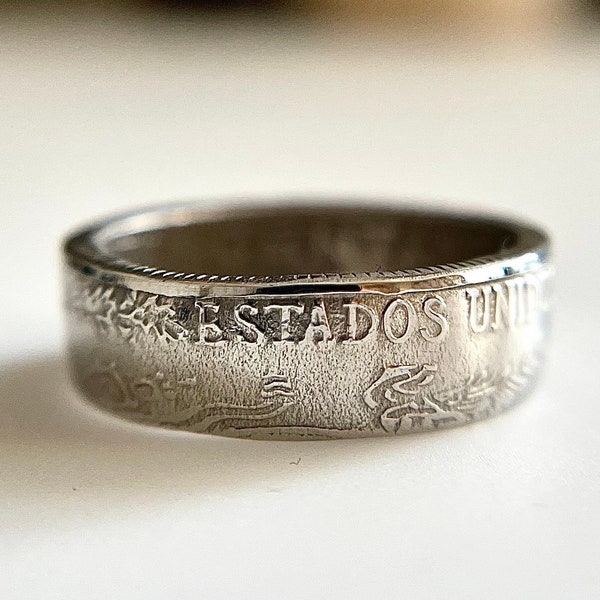 Mexican Coin Ring (Cincuenta Centavos)