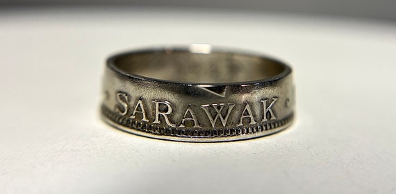 Sarawak Coin Ring | Mens and Womens Malaysian Fashion Ring | Coin Ring from Sarawak (Unisex) | Hand Made