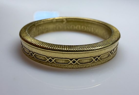 Bahrain Ring, Bahraini Coin Ring, Geometric Design