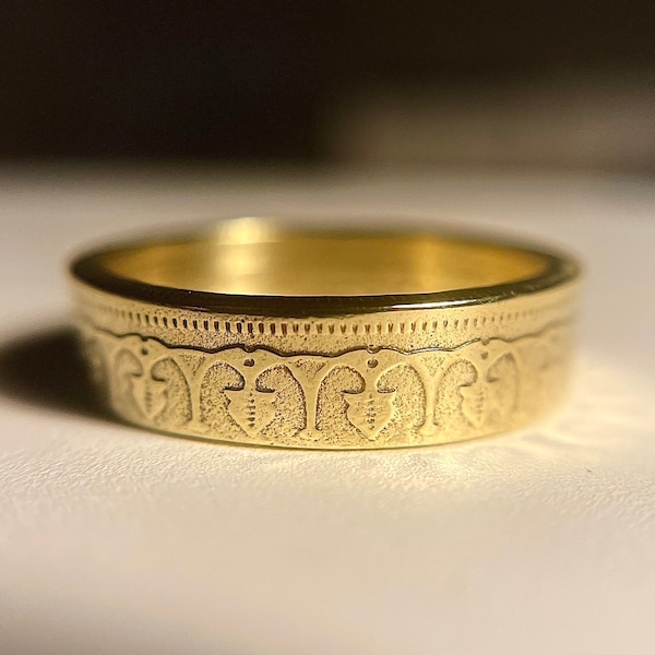 Bague pièce de monnaie homme et femme Tunisie | Bague En Laiton De Tunis | Bague pièce de monnaie tunisienne unisexe | Bijoux de bague de pièce de monnaie faits à la main | Anneau de Tunis