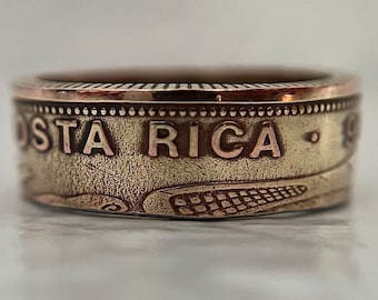Costa Rican Coin Ring (CR) 100  | Costa Rican Jewelry | Hand Made | San Jose Ring
