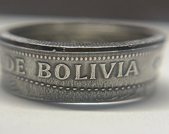 Republica De Bolivia Coin Ring