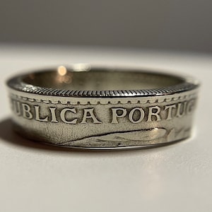 Portuguese Ring | Portugal Coin Ring | European Hand Made Ring Band | Gift from Portugal | Escudo Unisex Jewelry | Lisbon Ring | Escudo