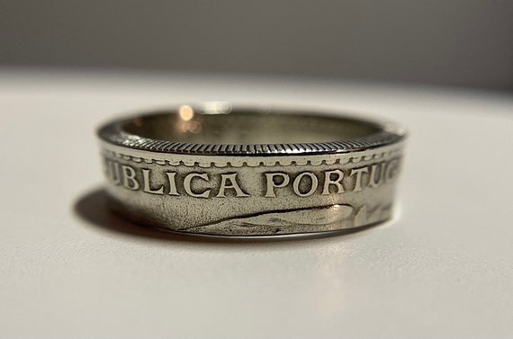 Portuguese Ring | Portugal Coin Ring | European Hand Made Ring Band | Gift from Portugal | Escudo Unisex Jewelry | Lisbon Ring | Escudo
