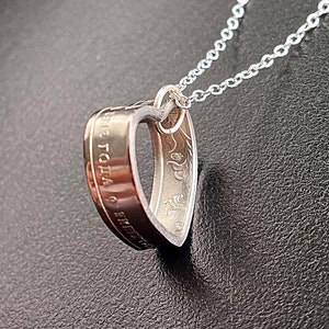 Russian Pendant | Russia Coin Heart Necklace | Handmade Russian Coin Ruble Pendant | Русское ожерелье | Gift from Russia | Russian