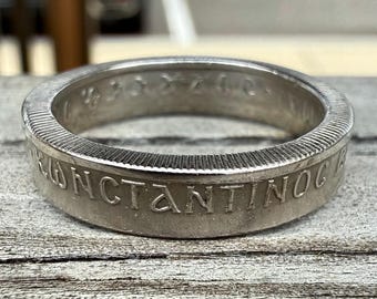Bague En Argent Avec Pièce Grecque-bactrienne Ancienne - Pièce Unique Et Authentique - Neuf