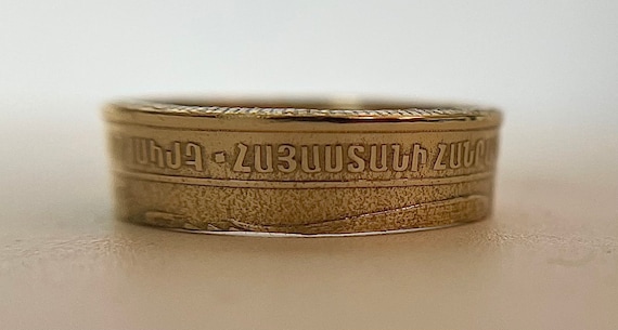 Armenia Ring | Armenian Vintage Coin Ring Minimalist Jewelry Piece | Housewarming Gift from Armenia | Unisex | Hayk Hayastan Yerevan
