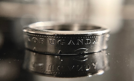 Ugandan Coin Ring | Uganda Jewelry | | Uganda Hand Made | Jamhuri Ya Uganda | Kampala Ring | Pete ya Uganda