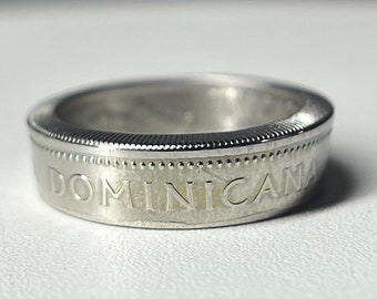 Dominican Republic Ring | DR Coin Ring | Handmade Ring | Anillo de la República Dominicana