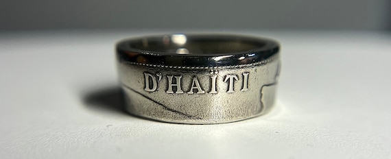 Haiti Coin Ring | Haitian Hand Made Ring | Port Au Prince Ring