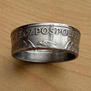 Polish Ring | Poland Coin Ring | European Hand crafted Band |Polish Accessory | Unisex Poland 20 Zlotych Ring | Gift from Poland