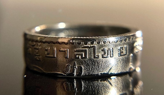Thailand Coin Ring | Thai Baht Ring | Polished Finish Finish Version 1 | Hand Made Jewelry | Bangkok Ring