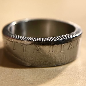 Italian Vintage Ring | Italy Coin Ring European Tuscan Band | Anello Moneta Italiana | Italy Hand Made Jewelry | Rome Ring | Gift from Italy
