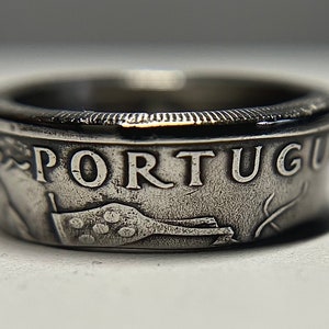 Portuguese Ring | Portugal Coin Ring 5 Escudo | Gift From Portugal | European Escudo Coin Ring Unisex | Anel Português