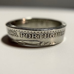 Portuguese Ring | Portugal Vintage Coin Ring Hand Made Band | Cal | Escudo Unisex Jewelry | Lisbon Ring | Gift from Portugal