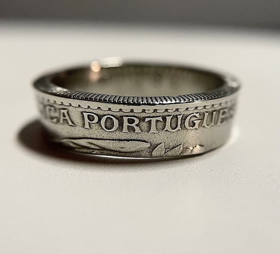 Portuguese Ring | Portugal Vintage Coin Ring Hand Made Band | Cal | Escudo Unisex Jewelry | Lisbon Ring | Gift from Portugal