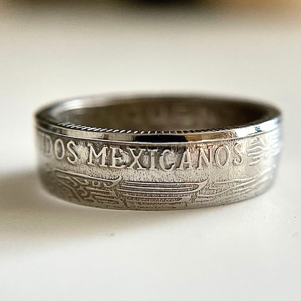 Mexican Coin Ring (Cincuenta Centavos)