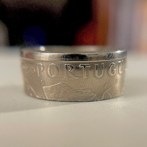 Portuguese Ring | Portugal Coin Ring | Handmade ring from Portugal | Anel de Moeda Portuguesa | Lisbon Ring | Gift from Portugal