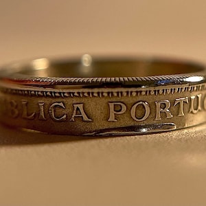 Portuguese Ring | Portugal Coin Ring | Anel Português | Portugal Thin Ring | Lisbon Ring | Gift from Portugal | European Piece Ring Band