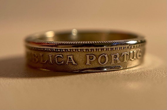 Portuguese Ring | Portugal Coin Ring | Anel Português | Portugal Thin Ring | Lisbon Ring | Gift from Portugal | European Piece Ring Band