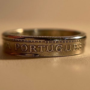Portuguese Ring | Portugal Coin Ring Hand Made | Anel Português | Portugal Thin Ring | Lisbon Ring | European Gift from Portugal