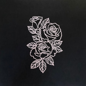Rose Flower Vinyl Decal Sticker for Cars, Window Decal  Bumper Sticker, Car Decal for women, Car Accessory for Women, Girly Bumper Sticker