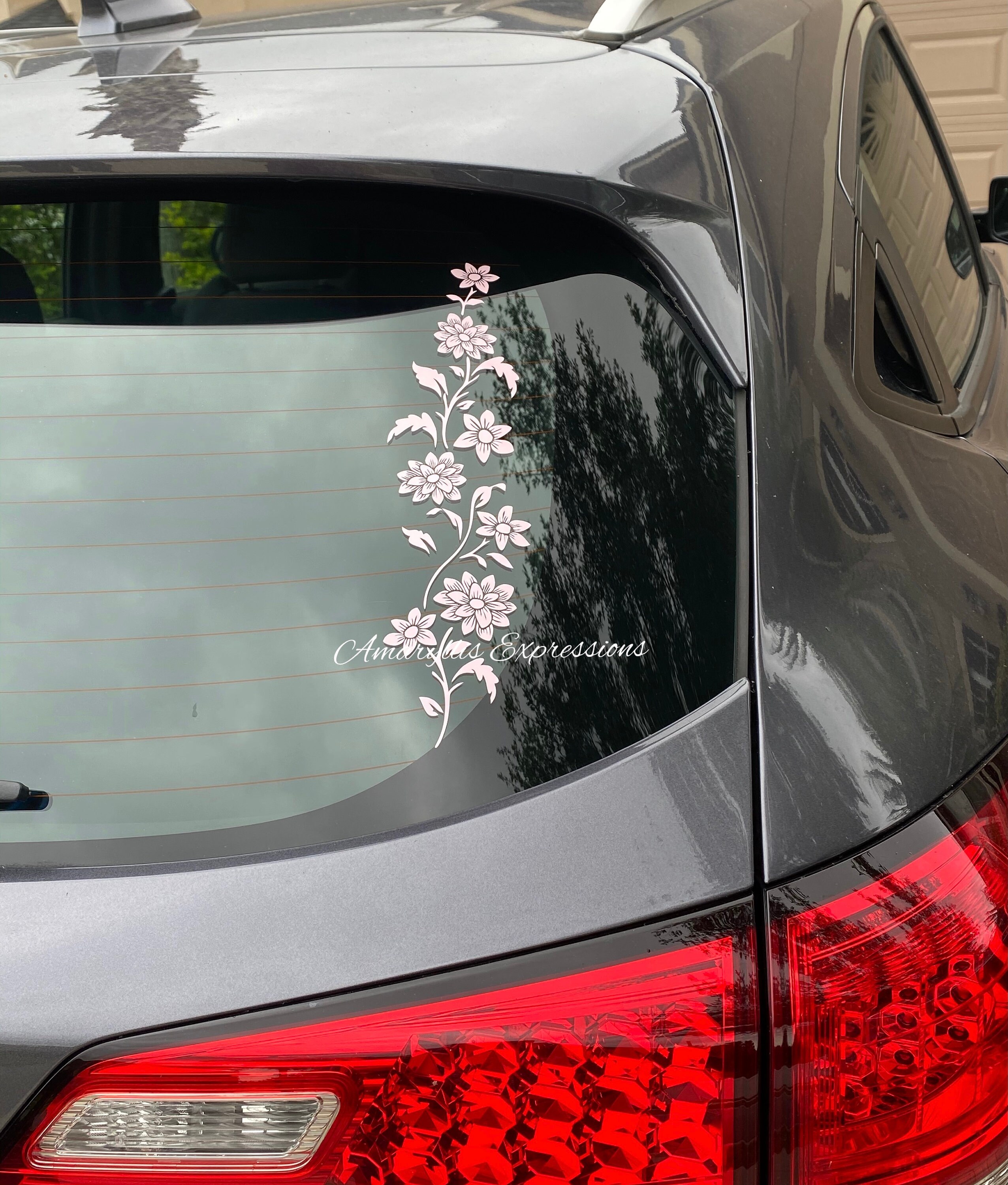 Pair of Flower Vine Vinyl Decal Stickers for Cars Trucks Etsy