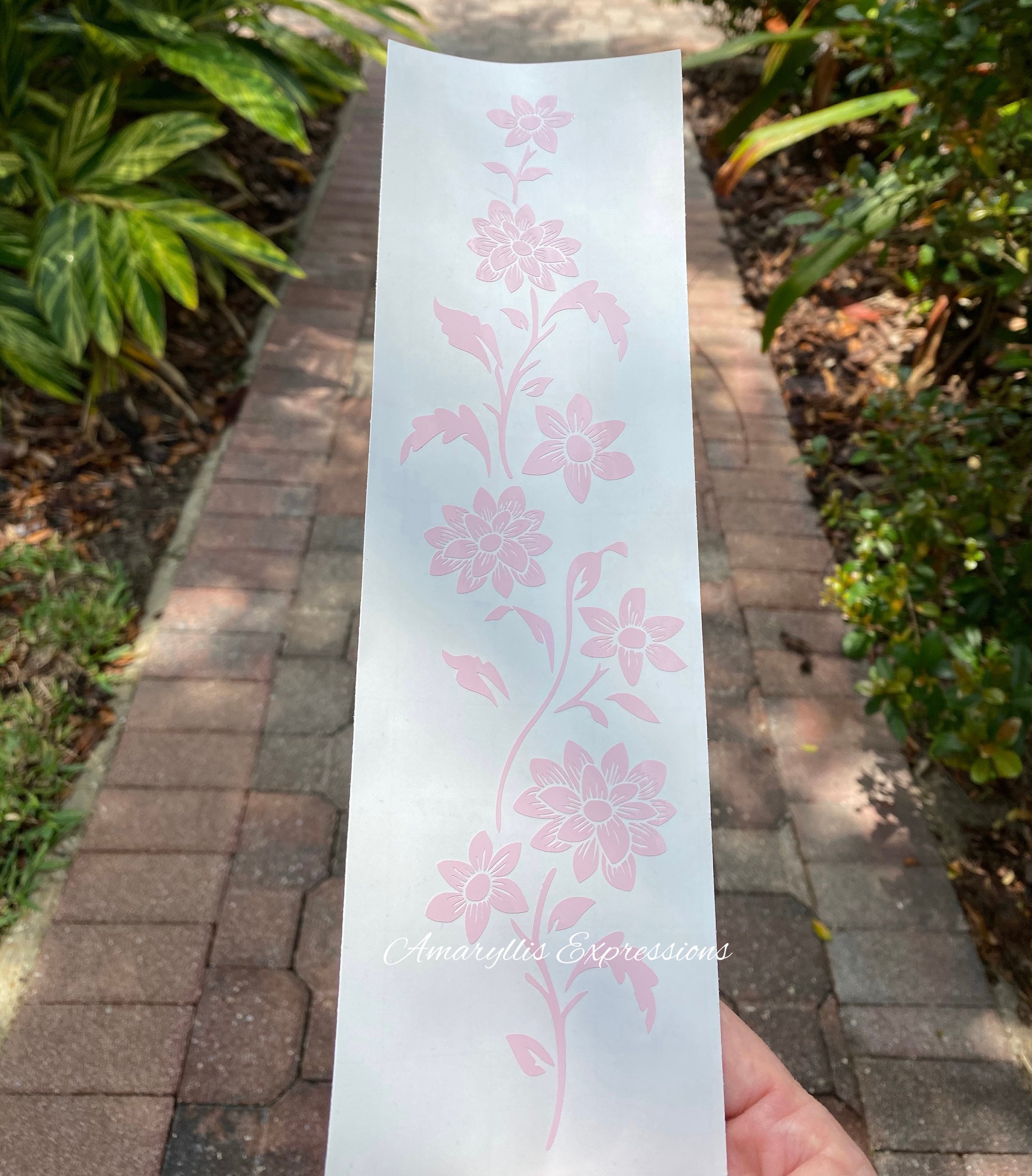 Pair of Flower Vine Vinyl Decal Stickers for Cars Trucks Etsy