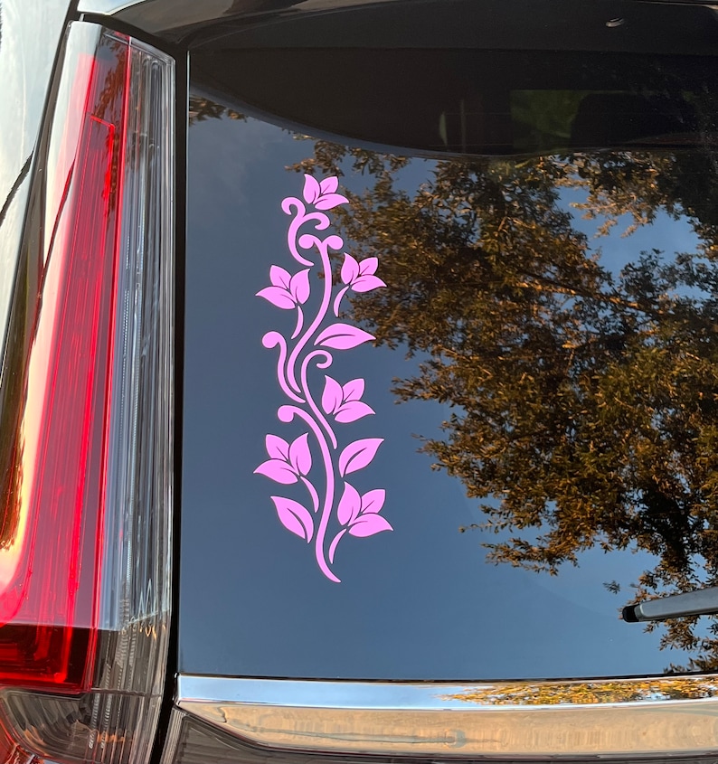 Flower Vine Decal Stickers for Cars Motorcycles Laptop Etsy