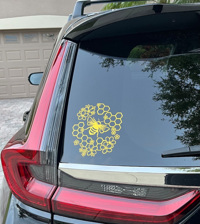 Bumble Bee Decal Sticker for Car, Car Decals for Women, Bee Lover Gift ...