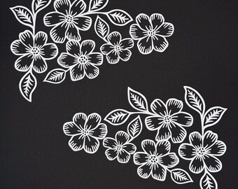 Rad Dezigns Swirl Vine Flower Vinyl Decal – Car, Truck, Laptop Window Sticker – USA Made