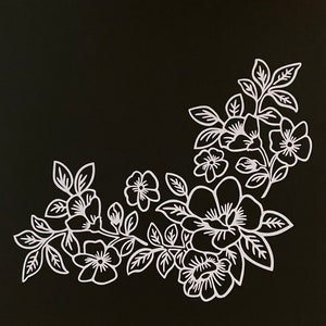 Flower Vinyl Decal Sticker For Cars, Trucks, SUVs, Laptop, Window, Furniture, Car Accessories For Women, Bumper Sticker, Window Decoration