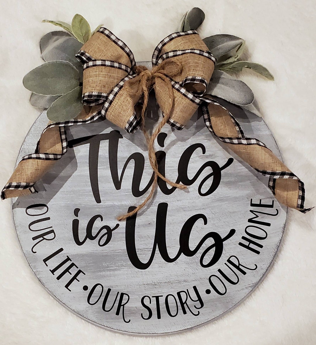12 Inch Round Wooden Hanging Sign - Etsy
