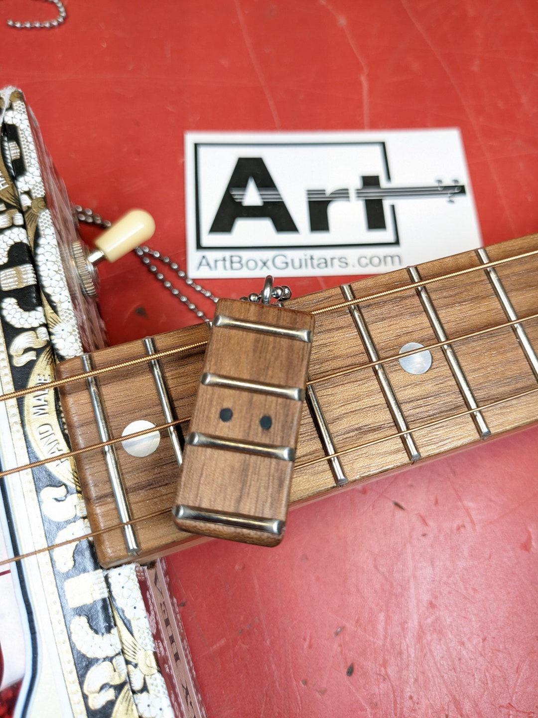 Handmade Walnut Guitar Fretboard Pendant Necklace 12th Fret No.3 Etsy