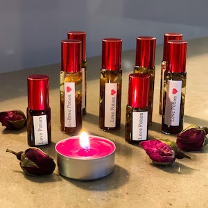 Love + Attraction Roller Oil Blend, Pheromone Oil, Love Potion, Conjure Oil, Love Spell Oil, Perfume Oil, Anointing Oil, Pheromone Perfume
