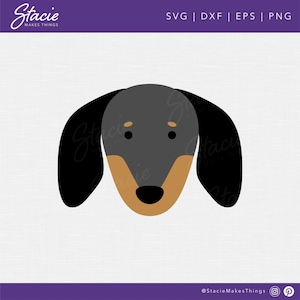 Dachshund SVG, Dachshund Face Svg, Animal SVG, Weiner Dog Svg, Doxie SVG, Dog Svg, Dachshund clipart, Illustration, Cricut svg dxf png eps
