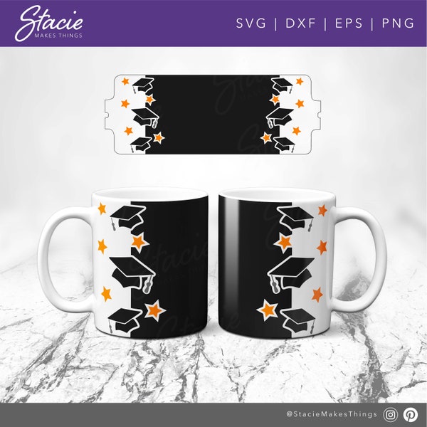 Graduation Caps SVG, Class of 2023 svg, Graduation svg, 2023 Grad svg, Multi Layered, Cricut mug press svg, 12oz and 15oz mug wrap design