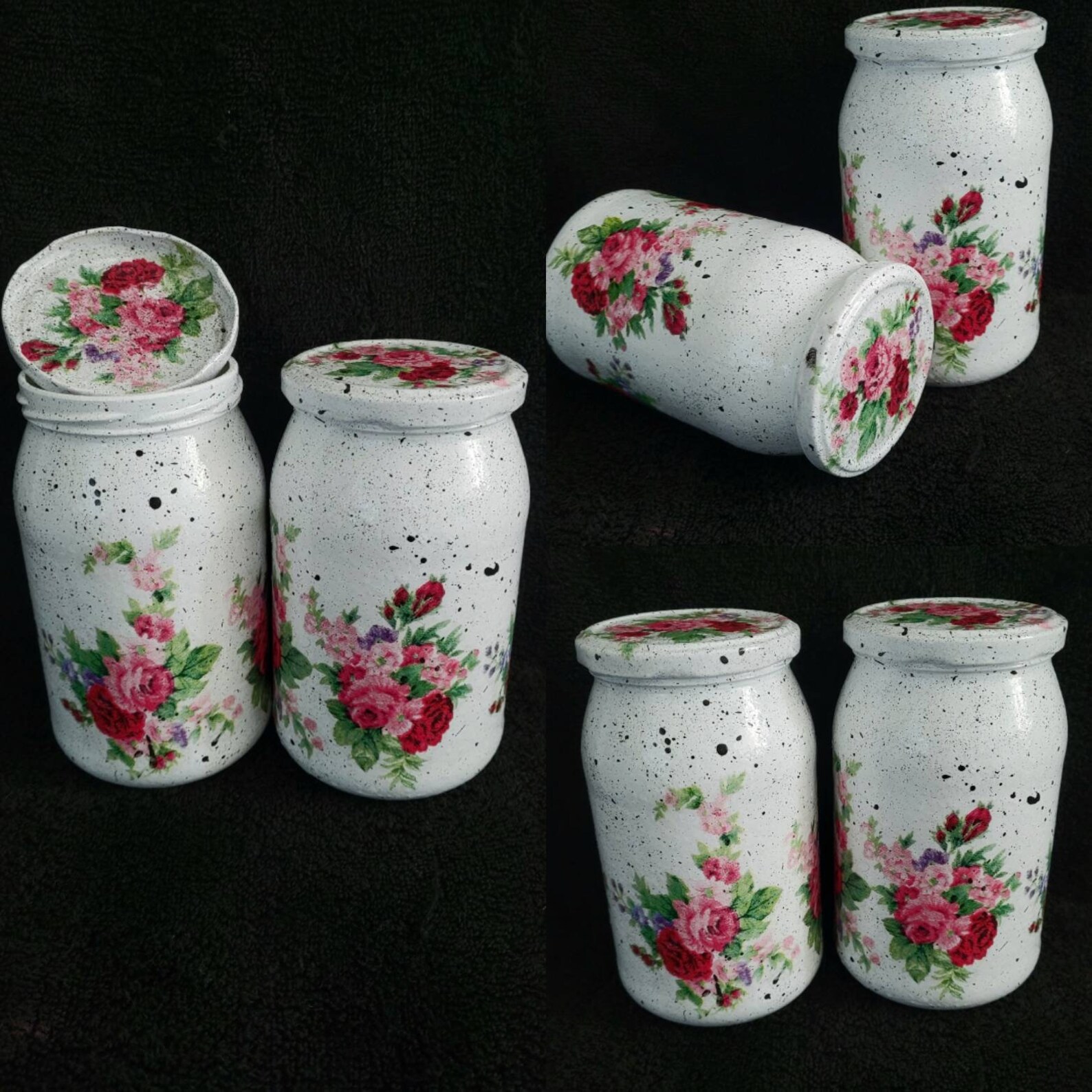 Jar's decoupage handmade Etsy