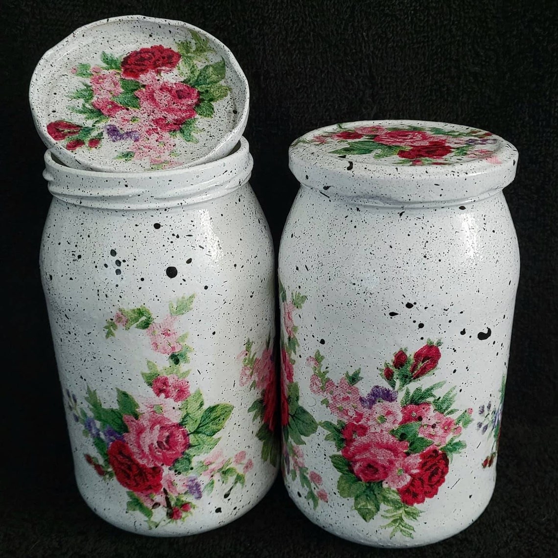 Jar's decoupage handmade Etsy