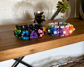 Small Xbase Rainbow Kandi Cuff