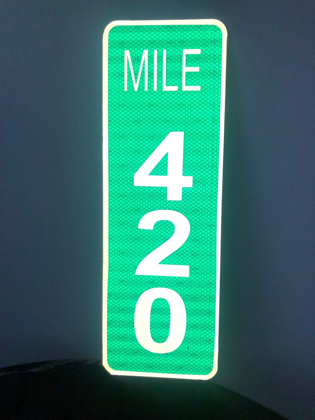 Mile 420 Sticker - Waterproof Vinyl Decal For Car, Laptop, Window - Funny Road Sign Decor