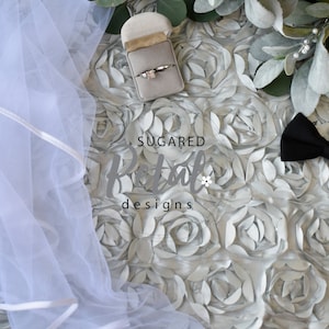 2 Designs | Mockup Background Wedding | Wedding Theme Veil Bow Tie Rings | Digital Download JPG Sublimation Mockup | Add Your Product