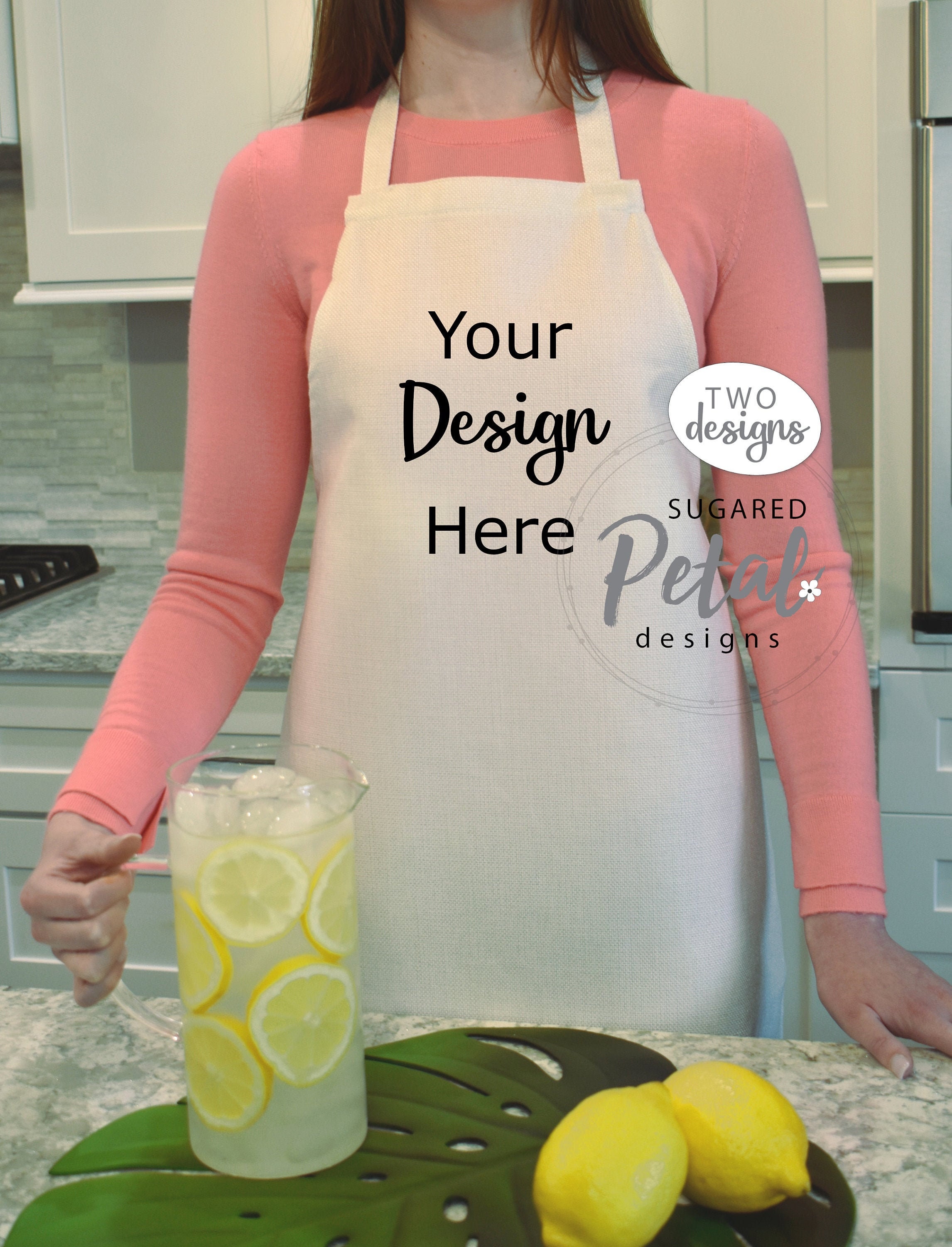 Download 2 Designs Mockup Apron Linen Live Model Mock-up Digital | Etsy