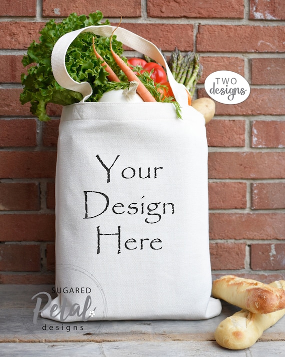 Designs Mockup Canvas Tote Shopping Bag Digital Download JPG