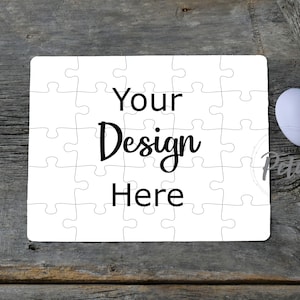 2 Designs | Mockup 8x10 Puzzle Sign Hard Board Vertical and Horiz | Digital Download JPG & PNG Easter Spring Sublimation Template Mock up