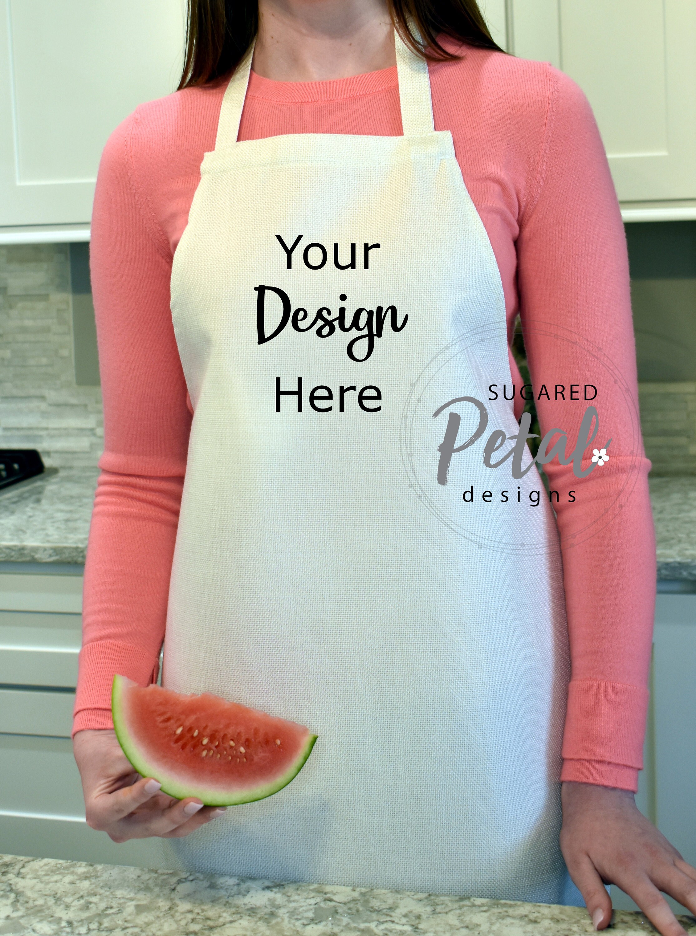 Download 2 Designs Mockup Apron Linen Live Model Mock-up Digital | Etsy