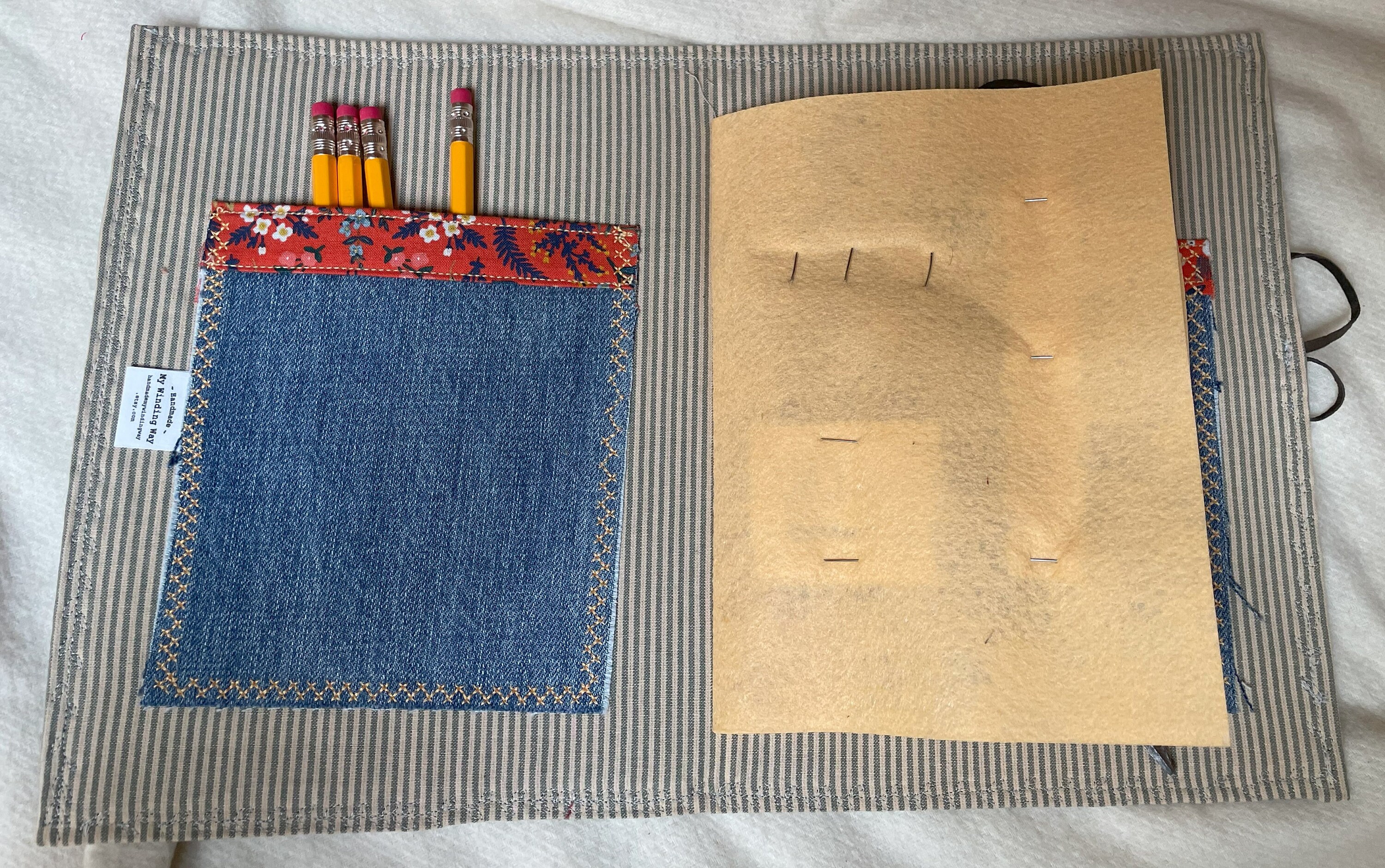 Portfolio, Quilted Folder, Craft Storage, Needle Book, Modern Quilting ...